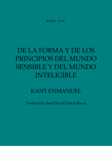Disertaciones Latinas de Kant