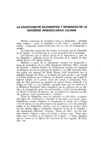 la colección de xilografías y grabados de la sociedad arqueológica