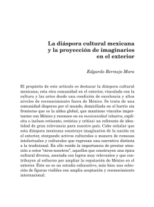 La diáspora cultural mexicana y la proyección de imaginarios en el
