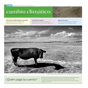 Cambio Climático... - Red Uruguaya de ONGs Ambientalistas