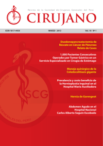 revista Cirujano - Sociedad de Cirujanos Generales del Perú