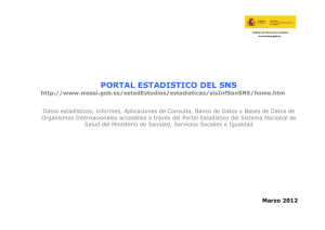 portal estadistico del sns - Ministerio de Sanidad, Servicios Sociales