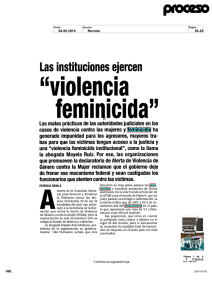 violencia feminicida