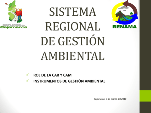 Sistema Regional de Gestión Ambiental