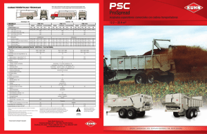 PSC 161-181 Acoplados esparcidores comerciales con