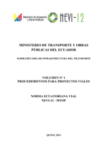 Volumen 1 - Ministerio de Transporte y Obras Públicas