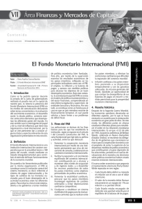 VII El Fondo Monetario Internacional (FMI)
