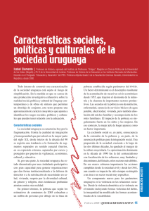 Características sociales, políticas y culturales de la sociedad
