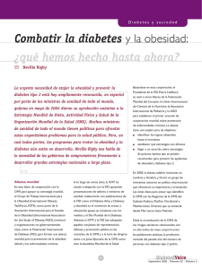Combatir la diabetes y la obesidad - International Diabetes Federation