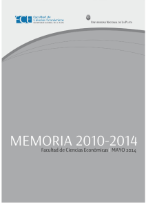 Memoria 2010-2014 de la FCE - Facultad de Ciencias Económicas
