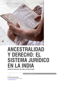 Ancestralidad y derecho: el sistema jurídico en la India