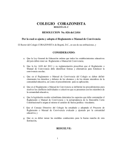 estatutos asamblea 2001 - Colegio Corazonista