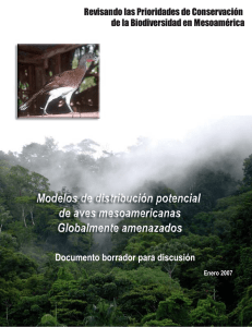 Distribucion Potencial Aves Mesoamericanas Globalmente