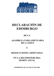 DECLARACIÓN DE EDIMBURGO