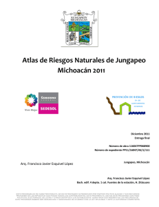 atlas de riesgos del municipio jungapeo michoacán