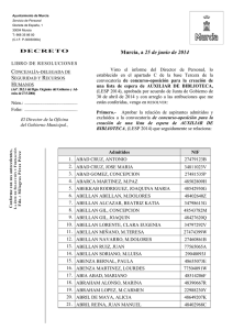 Lista de espera - Ayuntamiento de Murcia
