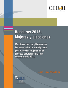 Honduras 2013: Mujeres y elecciones