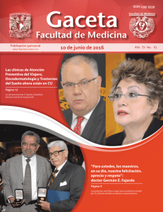 10 de junio de 2016 - Facultad de Medicina UNAM