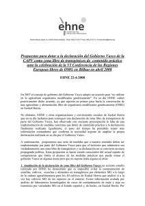 Propuestas para dotar a la declaración del Gobierno Vasco de la