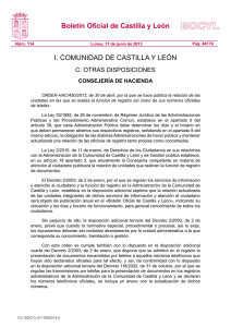 Boletín Oficial de Castilla y León I. COMUNIDAD DE CASTILLA Y