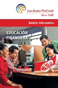 Boletín de Educación Financiera