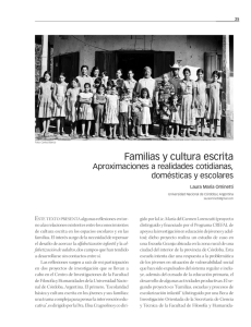 Familias y cultura escrita