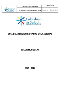 guia dolor muscular - Colombiana de Salud