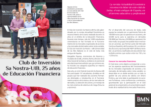 Club de Inversión Sa Nostra-UIB, 25 años de Educación