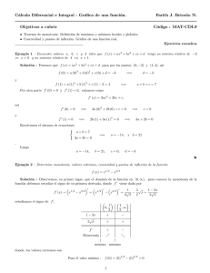 Cálculo Diferencial e Integral Gráfica de una función. Farith J