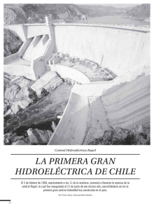 la primera gran hidroeléctrica de chile