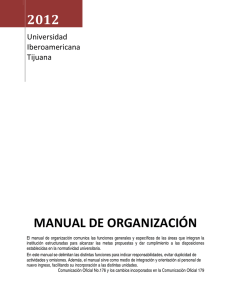 Manual de organización - Universidad Iberoamericana
