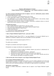 1 de 6 Propecto: información para el usuario Oxígeno Medicinal