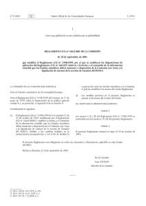 (CE) no 1863/2001 de la Comisión, de 10 de septiembre