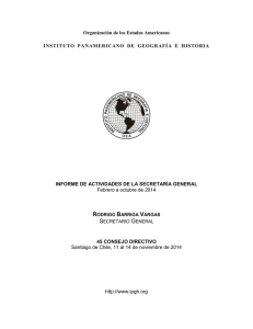 Secretaría General - Instituto Panamericano de Geografía e Historia