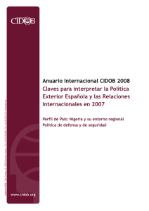 Anuario Internacional CIDOB 2008 Claves para interpretar