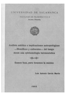 Tesina sobre el Tango (Luis Antonio García)