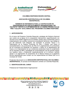 COLOMBIA RESPONDE-REGIÓN CENTRAL ASOCIACIÓN