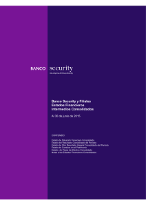 Estados Financieros Banco Security