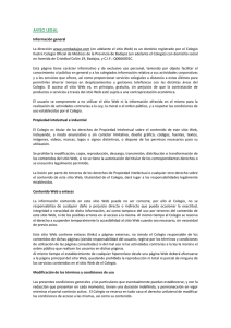 Aviso Legal - Colegio Oficial de Médicos de Badajoz