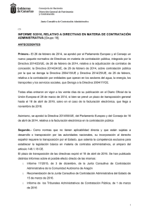 Informe 5/2016 - Gobierno de Canarias