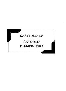 CAPITULO IV ESTUDIO FINANCIERO