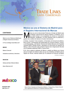 México se une al Sistema de Madrid para el Registro Internacional
