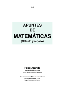 matemáticas - Departamento de Física Teórica II (Métodos