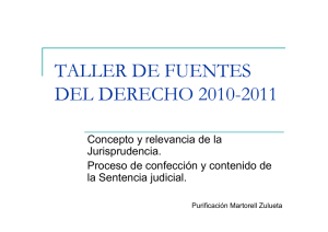 TALLER DE FUENTES DEL DERECHO 2010-2011