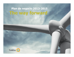 Plan de negocio 2013-2015: The way forward