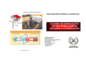 iii curso de especialista en geotermia somera aplicada a la edificación