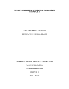 estudio y análisis de la gestión de la producción de gino real e. u