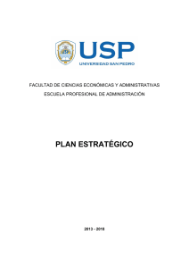 plan estratégico - Universidad San Pedro