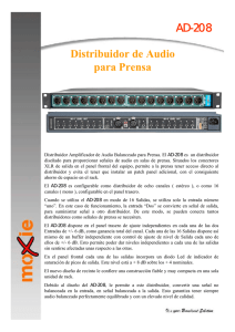 AD-208 Distribuidor de Audio para Prensa