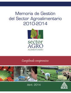Memoria de Gestión del Sector Agroalimentario 2010-2014